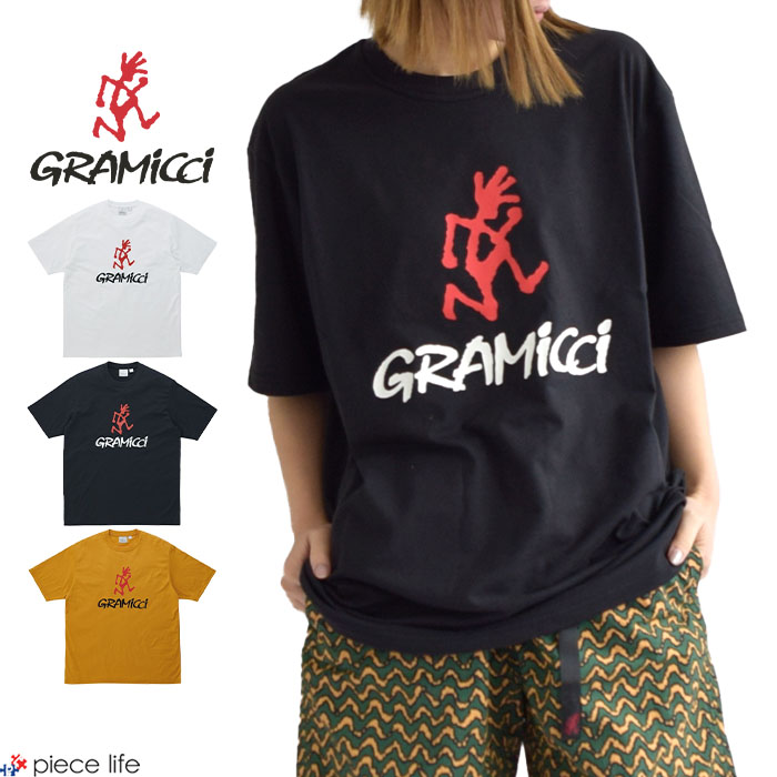 Rakuten - 【2025新色追加】グラミチ GRAMICCI 半袖 Tシャツ 半袖Tシャツ 半袖T トップス Tシャツ グラミチロゴTシャツ GRAMICCI LOGO TEE メンズ レディース ユニセックス 春 夏 秋 ブラック ホワイト マスタード S M L XL G4SU-T097