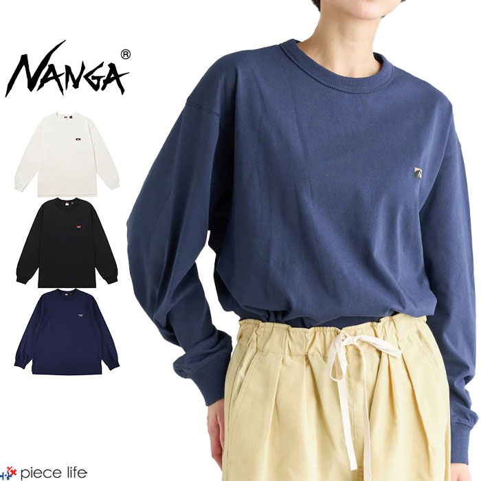 樂天商城 - 【P5倍/2026春夏新作】ナンガ NANGA ロンT Tシャツ 長袖 トップス ロゴ 刺繍 メンズ レディース ECO HYBRID BOX LOGO EMBROIDERY L/S TEE エコハイブリッド ボックスロゴ エンブロイダリー ロングスリーブ 春 秋 冬 シンプル カジュアル ストリート アウトドア NW2411-1G803