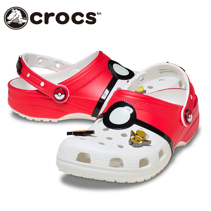 【2026秋冬新作】 クロックス ポケモン crocs サンダル メンズ レディース キッズ コラボ ポケットモンスター ポケボール クラシック クロッグ Pokemon Poke Ball Classic Clog モンスターボール 春 夏 秋 軽量 シューズ ブランド 正規取扱店 212064 213596