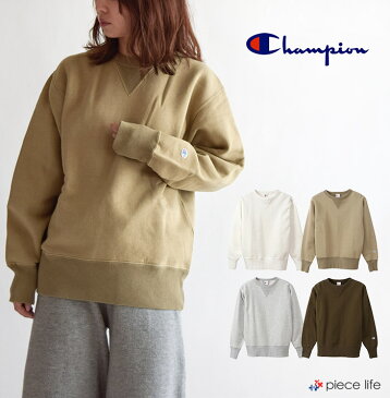 チャンピオン トレーナー Champion CHAMPION ワンポイント　CREW NECK SWEAT SHIRT (C3-Q021) スウェット 刺繍 ヴィンテージ レディース 対応 ユニセックス　Cロゴ袖　ストリート アメカジ　裏起毛　無地