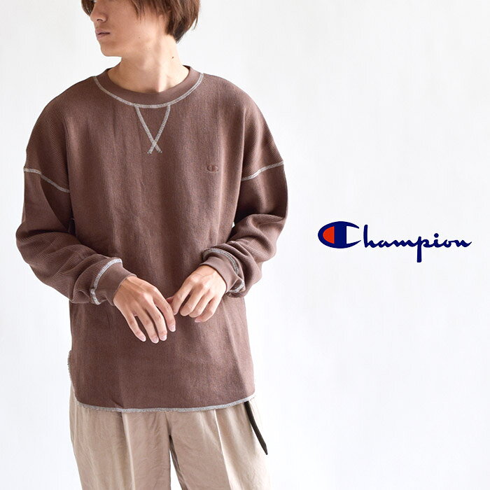 【ラスト1】チャンピオン tシャツ 長袖 Champion ラウンドヘムシャツ コットン100...