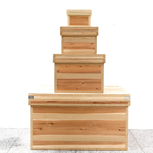 茶箱：サイズ5K　日本製　静岡県　国産杉使用　収納木箱　食品/衣類/書物/精密機械の保管に 3