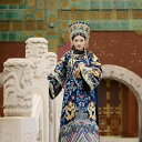 中国 民族衣装 レディース 清朝 皇后 格格 時代劇 コスチューム 舞台衣装 撮影用 満州民族 吉祥龍 プリント柄 古風 シュニール ポリエステル スパンデック...