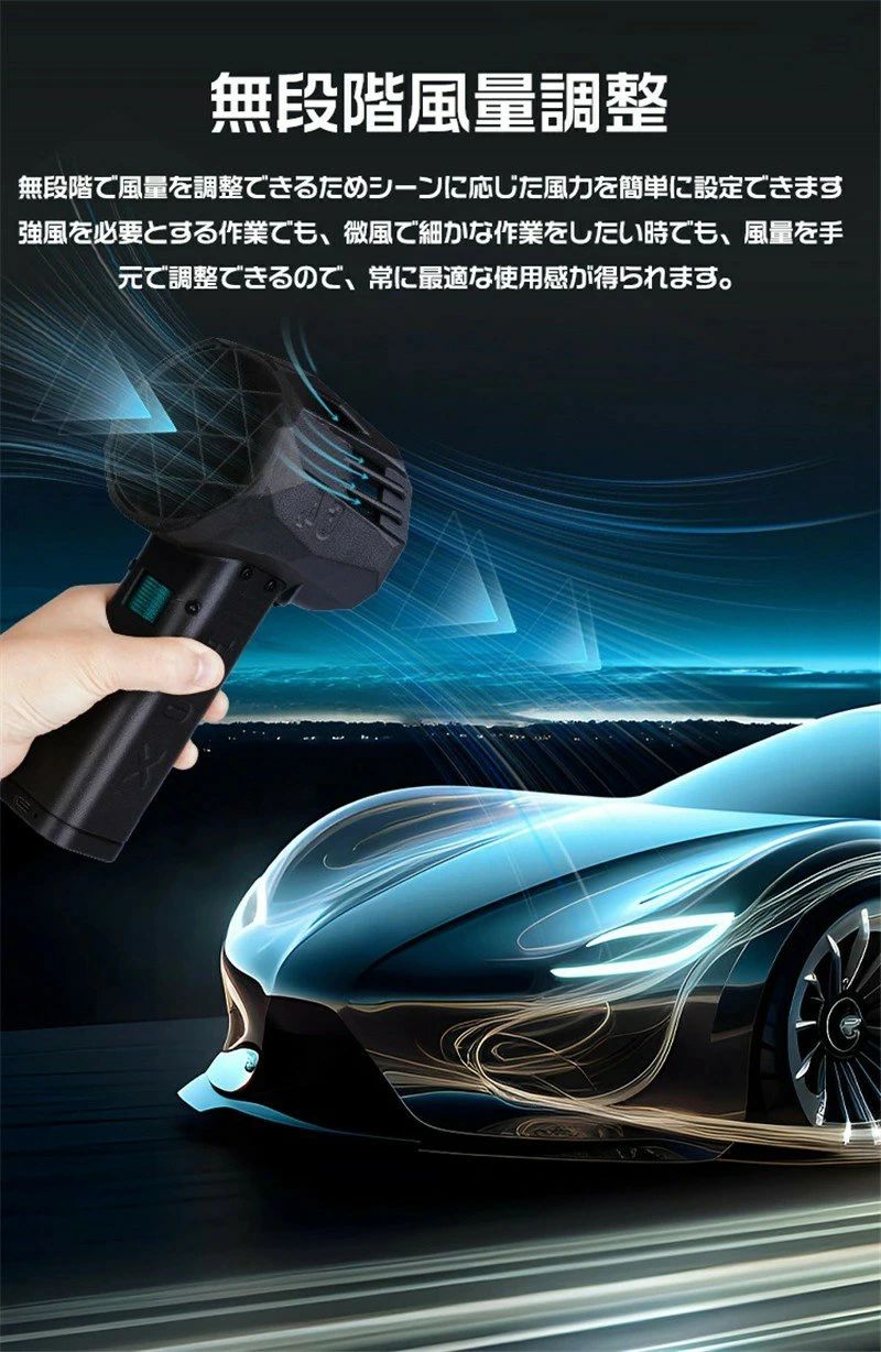 Mini版x64pro ブロワー ミニジェットファン ブロワー 強力 花粉対策 庭掃除 雪対策...