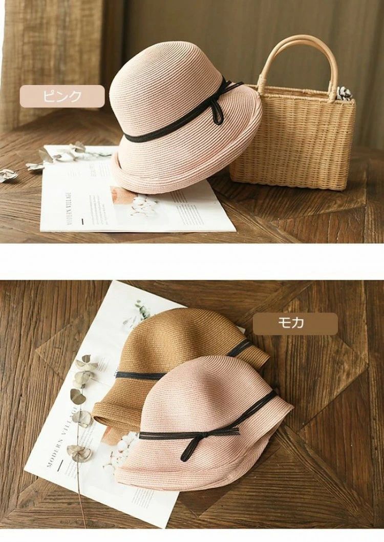 ピースセレクトの帽子 型 レディース UV カット 夏 ハット 型 ヘルメット 麦わら 帽子 麦わら ハット 女性 おしゃれ 帽子 型 ロード バイク 高校生 大人 用｜アングル3