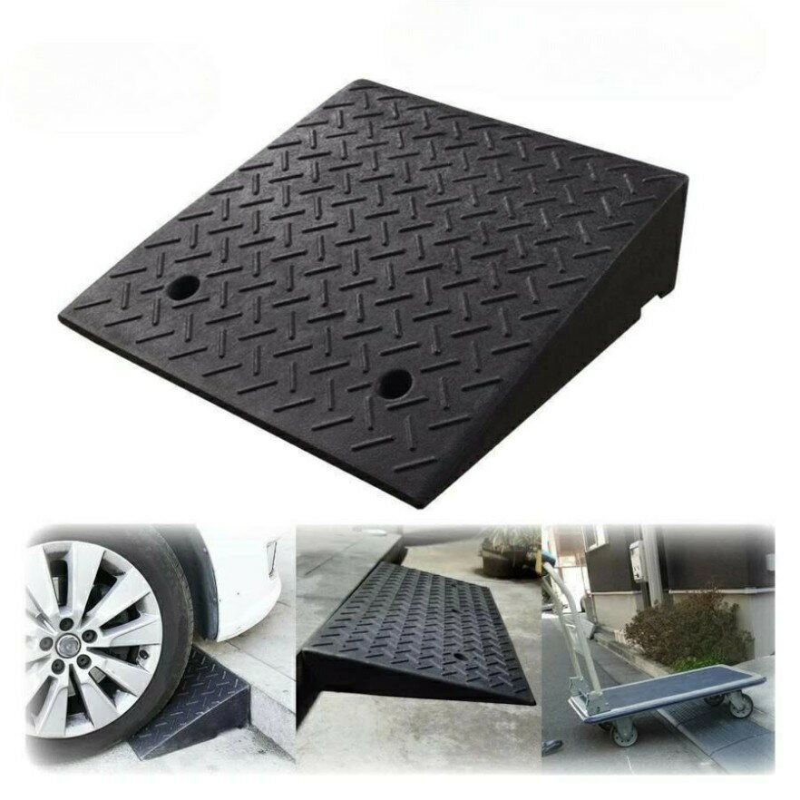 ピースセレクトの車 車 diy 段差 段差用、カースロープ 20cm 15cm 12cm 10cm 9cm 8cm 7cm 6cm 5cm 段差解消 スロープ 段差スロープ 段差プレート ブラック 黒｜アングル2