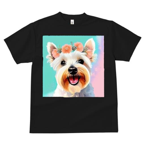 ウェストハイランドホワイトテリア Tシャツ 犬愛 ユニークデザインレディース 犬フ...