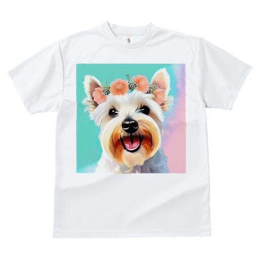 ウェストハイランドホワイトテリア Tシャツ 犬愛 ユニークデザインレディース 犬フ...
