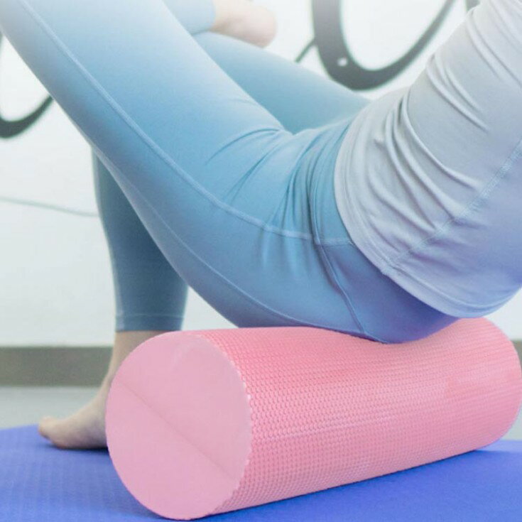 ピースセレクトのヨガポール ショート 長さ45/30cm 直径15cm ストレッチ用ポール エクササイズポール リセットポール 体幹 ストレッチ用 フォームローラー 猫背 肩こり 腰痛 筋膜 ストレッチ ヨガ ダイエット器具 体幹トレーニング ピラティスポール ギフト プレゼント｜アングル3