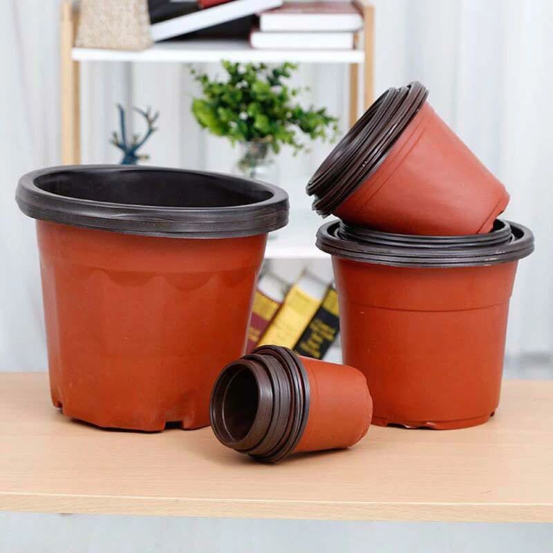 植物育苗ポット 100個 4インチ プラスチック製小型植物ポット フラワーポット 植物...
