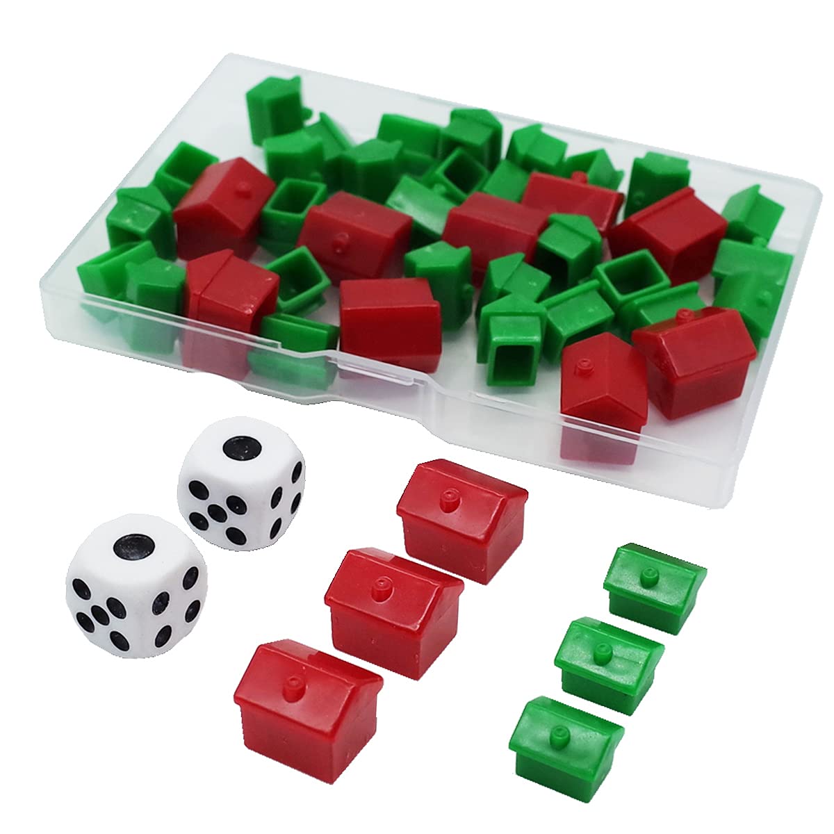 Rakuten - ゲーム交換用ピース ゲームホテル 家とサイコロ ゲームセット プラスチック