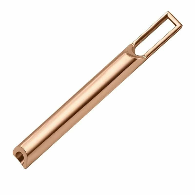 Men'S Accessories - ネックレス マインドフルネス呼吸誘導 サイレント ホイッスル 不安 ストレス軽減 リラックス効果 瞑想 集中力向上 ステンレス製 幾何学 柱形 シルバー ブラック ローズゴールド
