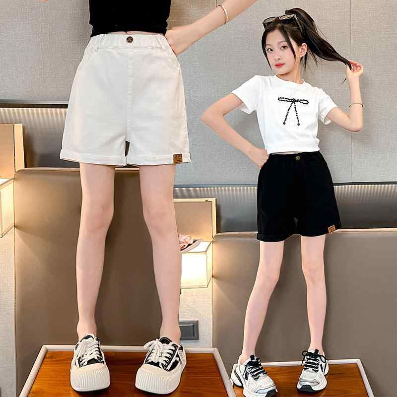 Rakuten - キッズ ズボン 女の子 カジュアル おしゃれ パンツ 子供 夏 薄手 涼しい 服 韓国