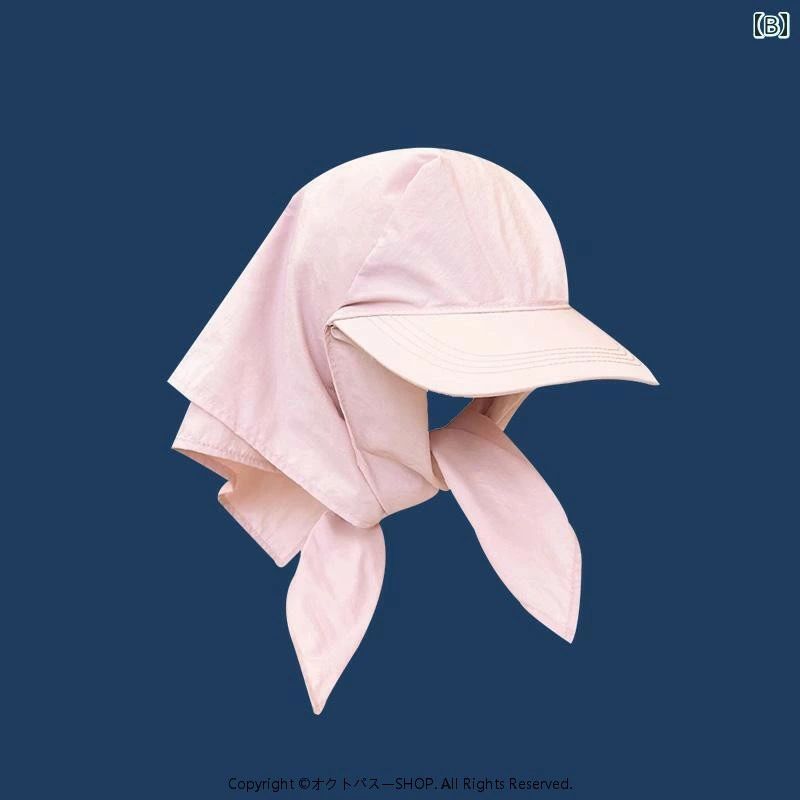 女性用 帽子 アメリカン ヘッド スカーフ 一体型 キャップ ダックビル ハット 春夏...