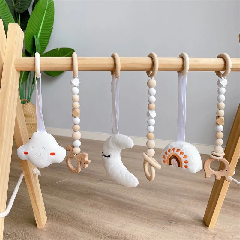 ピースセレクトのベビージム プレイジム 木製 赤ちゃん 新生児 ベビー おしゃれ 出産祝い ギフト 赤ちゃん 玩具 室内遊具 知育玩具 ベビーおもちゃ 幼児おもちゃ 赤ちゃん｜アングル2