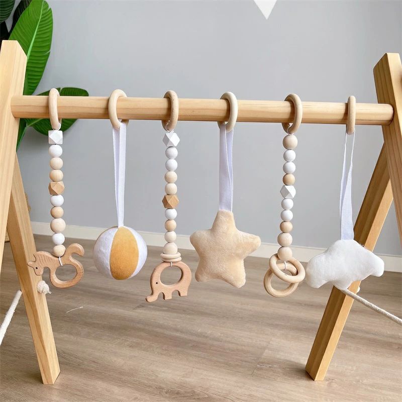 ピースセレクトのベビージム プレイジム 木製 赤ちゃん 新生児 ベビー おしゃれ 出産祝い ギフト 赤ちゃん 玩具 室内遊具 知育玩具 ベビーおもちゃ 幼児おもちゃ 赤ちゃん｜アングル3