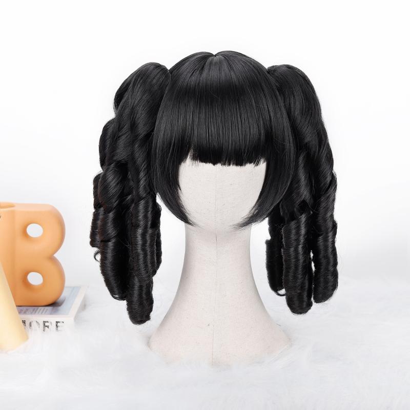 コスプレウィッグ レディース ツインテール ショート プリンセスカール ロリータ ...