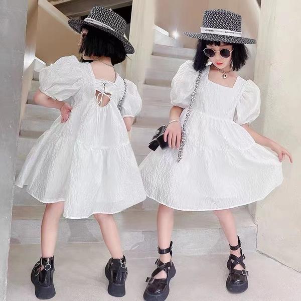 乐天商城 - 気楽 半袖ワンピース 子供服 子ども服 こども服 カジュアル ナチュラル キッズ 女の子 パフスリーブ ギャザー チュール プルオーバー 発表会 結婚式 入園式 入学式 卒園式 フォーマル