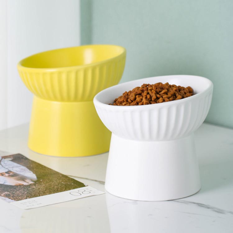 食器スタンド 犬 猫 食器台 傾斜 フードボウルスタンド スタンド テーブル 食器 餌入れ 老犬 老猫 シニア 高齢犬 高齢猫 首 腰 関節 小型犬 いぬ ねこ 北欧 グッズ 食器 給水器 給餌器 食器 陶器 pieceselect1-10005595 ピースセレクト サンプル画像3
