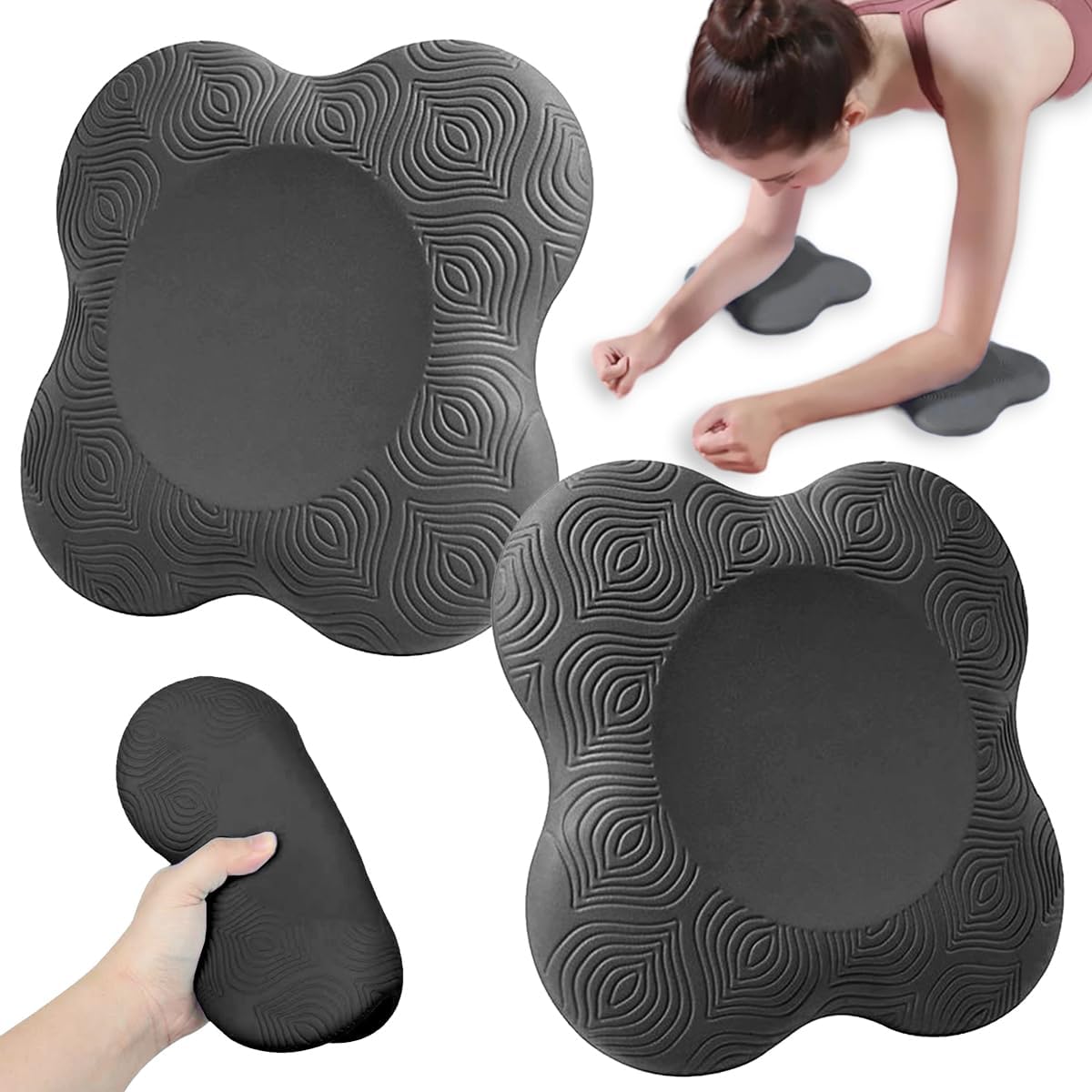 ヨガ クッションマット 膝マット 肘パッド 厚め 膝当て トレーニングマット 膝パッド 肘マット ヨガマ..