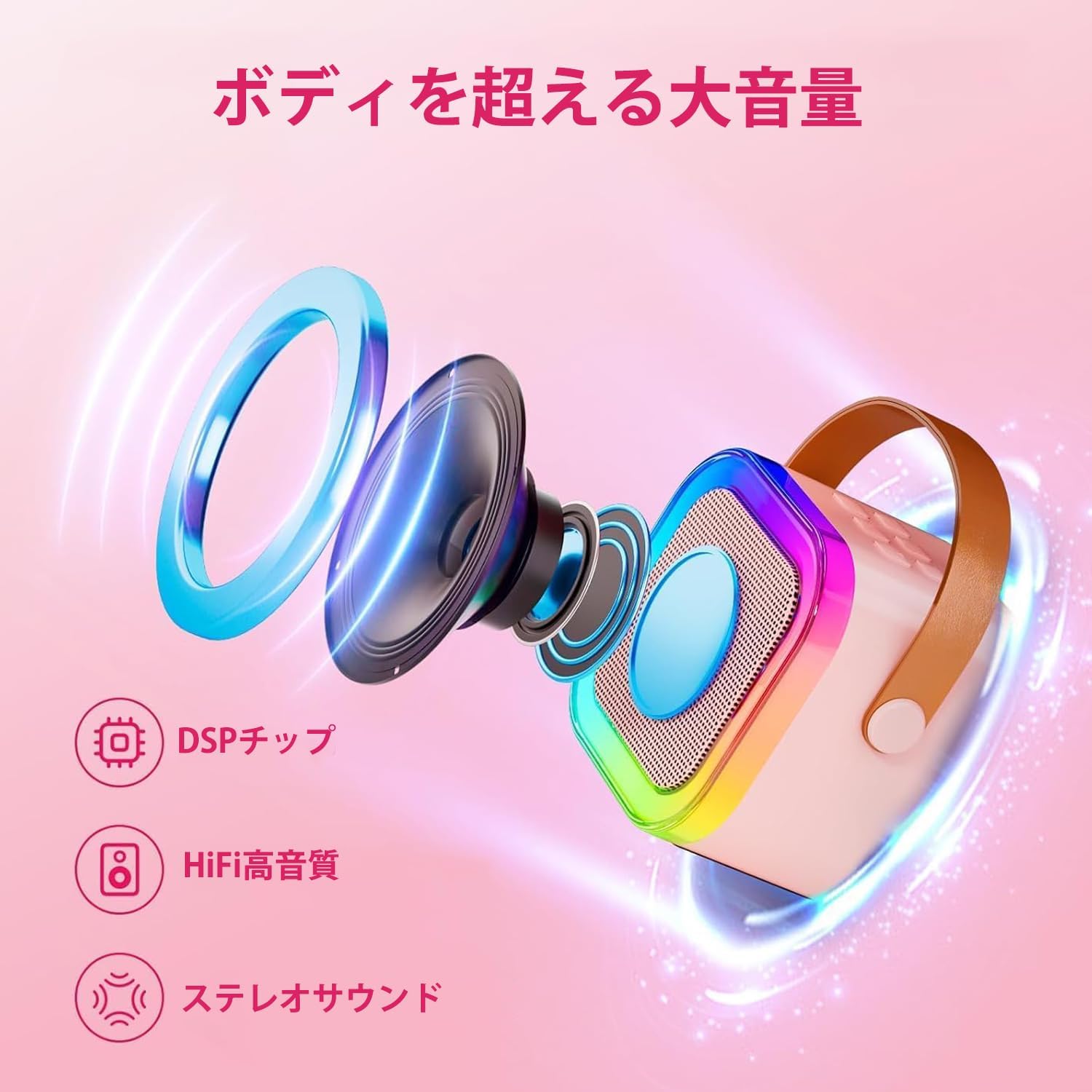 スピーカー カラオケセット Bluetooth...の紹介画像3