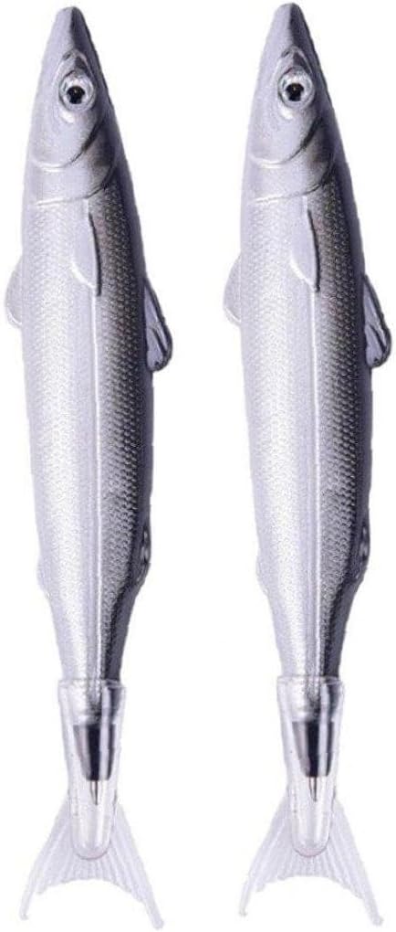 Rakuten - ボールペン 油性ボールペン 筆 高級 魚型 滑らか 書きやすい 可愛い 速乾インク ギフト 贈り物 プレゼント オフィス用品 小学生/中学生/高校生/大学生/女の子 手帳用 学校用品 2本セット スタイル1 父の日