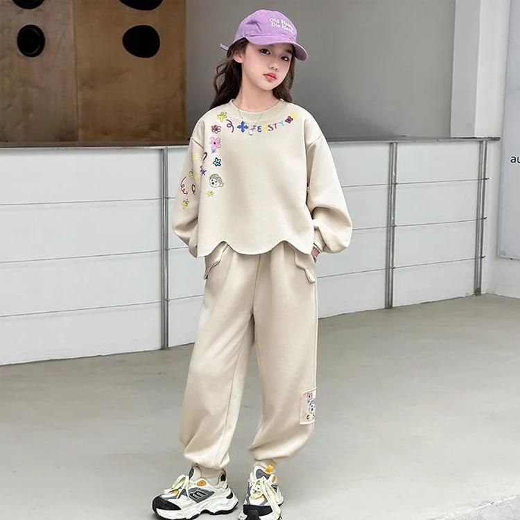 スウェット 上下セット 子供服 春 秋 冬 長袖 トレーナー ロングパンツ 女の子 ス...