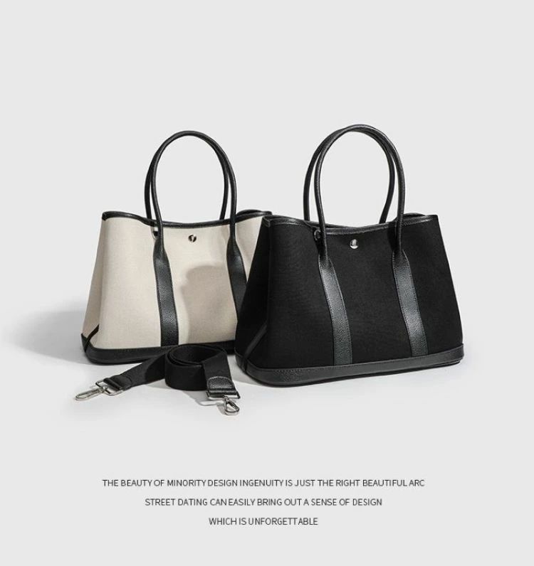 Rakuten - レディーストートバック 本革 キャンバス バッグ レディース トートバッグ ガーデンパーティルト 上質本牛革 キャンバス ショルダーバッグ Lサイズ 37cm ビジネスバッグレディース 軽量 無地 シンプル マチ広 普段使い 大容量 通勤 通学 プレゼント 卒業 入学 卒園 入園