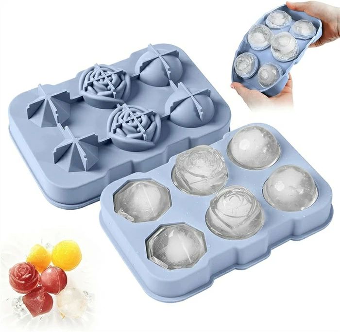 Ice-Makers - 食品級シリコン製 製氷器 フタ付き製氷器丸氷 蓋付き アイストレー アイスキューブ 製氷皿 丸型 氷作る容器 取り出しやす 製氷機