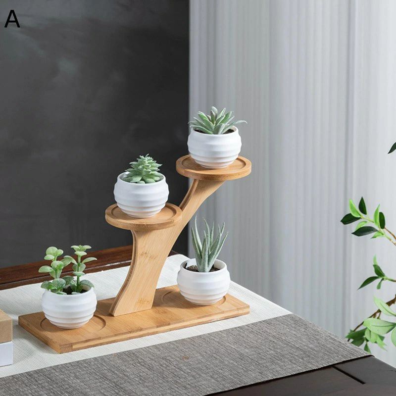 木製 フラワースタンド 花台 観葉 植物 植木鉢台 多肉植物棚 飾り台 鉢スタンド 花立て 植物棚 多段式 組み立て簡単 フラワーラック シンプル 玄関 会議室 家用 展示用 窓 バルコニー オフィス リビング