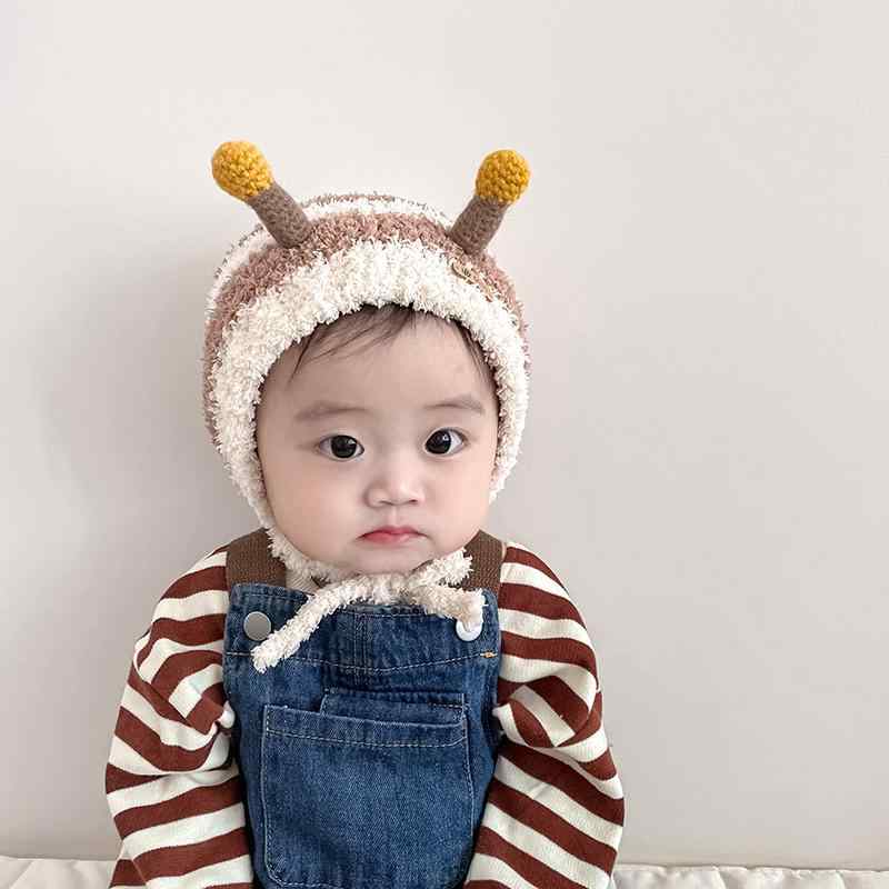 キッズ ベビー 帽子 秋冬 幼児 キュート かわいい 蜂 ぬいぐるみ ベビー 帽子 暖か...