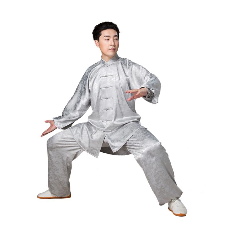 太極服 ユニセックス ドラゴン柄 再生 太極拳 練習着 武術 演武服 オールシーズン ...
