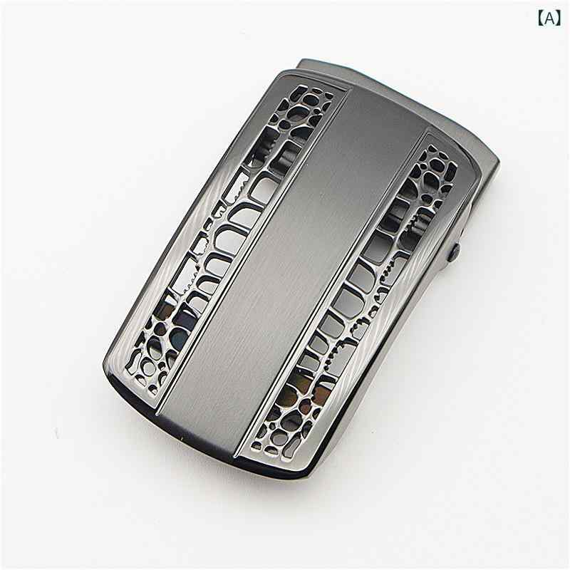 ベルトバックル メンズ 3.5cm幅 オートロック 自動ロック バックルのみ ステンレス...