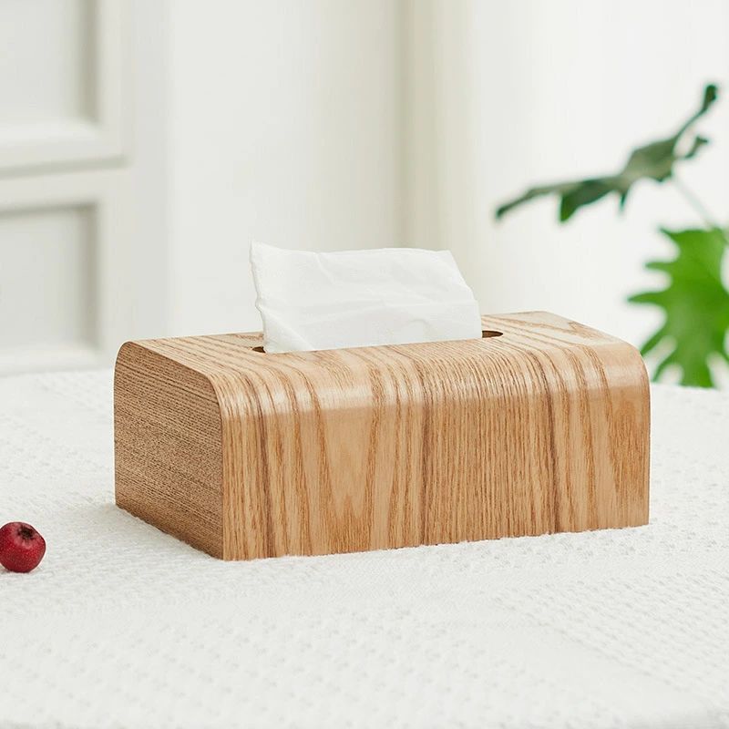 ティッシュケース ティッシュボックス 木製 ナチュラルウッド 22*14*8.5cm 26.5*14*8.5cm おしゃれ 北欧 木目 ウッド 無地 無垢 ティッシュ ティッシュペーパー キッチ 2
