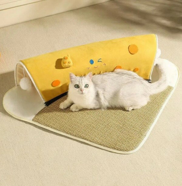 トンネル型隠れ家 夏用クールマット＆通年使用 洗える冷却ジェルマット メッシュ素材で通気性抜群