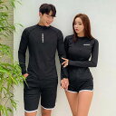 カップル セット メンズ セパレート 半袖 フィットネス水着 上下セット レディース フィットネス