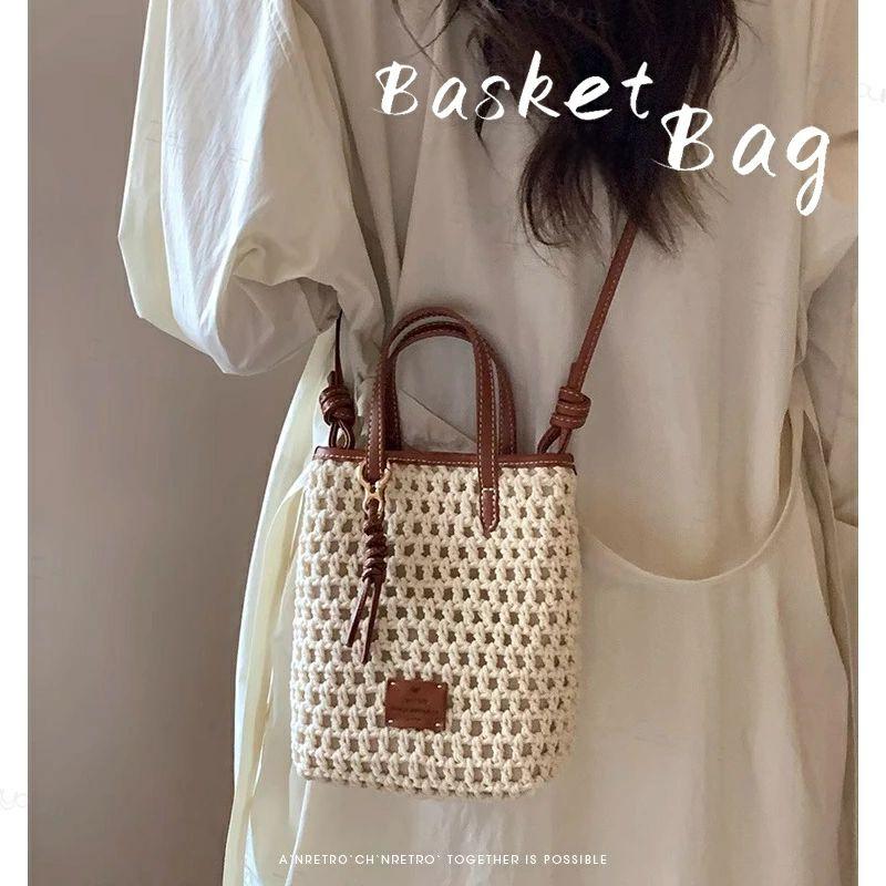 かごバッグ ショルダーバッグ スマホショルダー 長財布 レディース サマーバッグ 2WAY トートバッグ 小..
