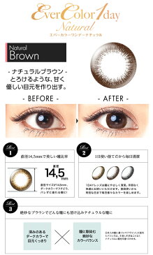 カラコン コンタクトレンズ 2箱両目分 度あり 0.50〜 8.00 エバーカラーワンデーナチュラル Ever Color ワンデー natural ナチュラルブラウン イメージモデル 沢尻エリカ 20枚入り 1日使い捨て ソフトレンズ ワンデーコンタクトレンズ メール便 送料無料 秋 冬 秋冬