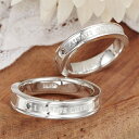 ペアリング レディース メンズ シルバー925製 メッセージ 1粒天然ブルーダイヤモンド I ALWAYS CHERISH YOU ダイアモンドの宝石鑑別書 7...
