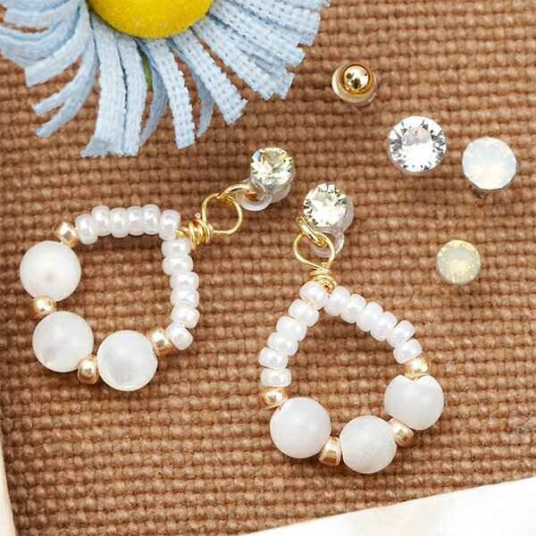 ピアスセット レディース 樹脂ポスト 金属アレルギー対応 シェルボールのラウンド ブドウ ストーン ボール 計6点セット 貝殻 ノンアレルギーポストポリプロピレン樹脂 メール便 送料無料 春夏秋冬 大人気 あす楽のサムネイル