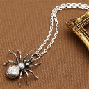 メンズネックレス スパイダーモチーフシルバーネックレスペンダント クモ 蜘蛛 タランチュラ シルバー925 シルバーアクセ ユニセックス silver925 送...