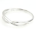 リング 指輪 シルバー925製 スタンダード ピンキー 中央でクロス アシンメトリー シンプルリング 無駄のないデザイン デイリー レディース オシャレ 大人女子 メール便 送料無料 春夏秋冬 大人気 あす楽