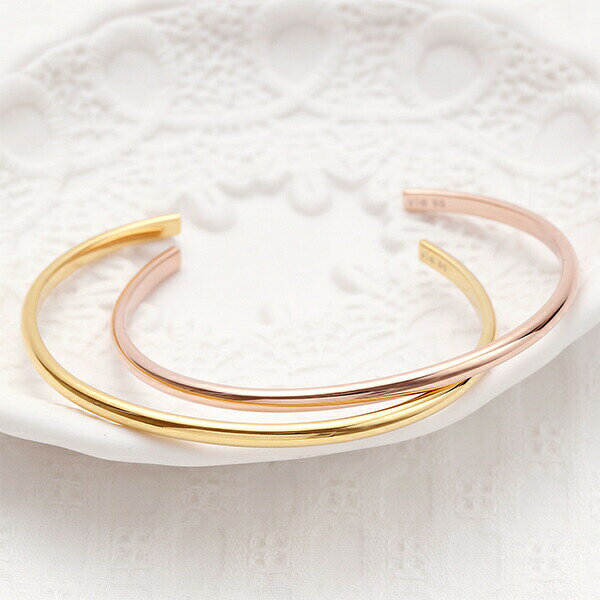ブレスレット レディース 3色のシンプルなバングル サージカルステンレス サージカルステンレス 金属アレルギー対応 メール便送料無料 プレゼント ギフト 専用ボ...