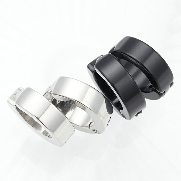 フープイヤリング メンズ レディース サージカルステンレス シンプル 定番 カジュアル 存在感がある ユニセックス 男女兼用 女性 男性 プレゼント メール便 ...