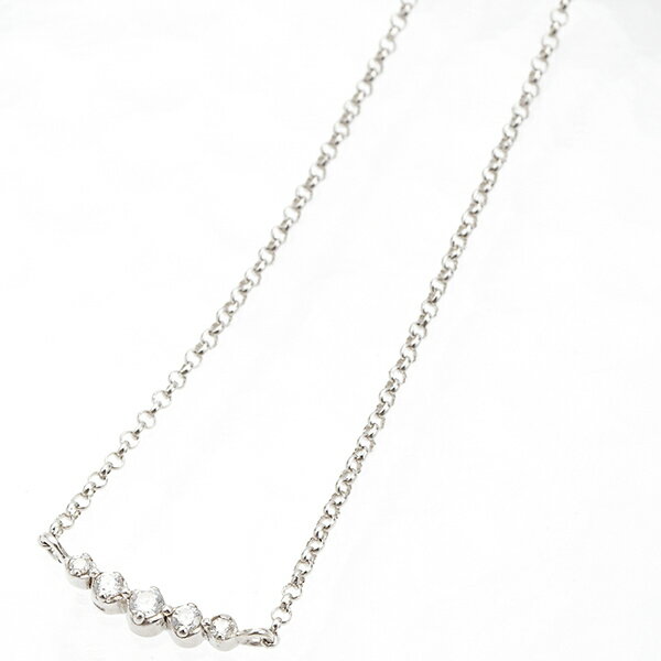 ネックレス シルバー925製 キュービックジルコニア ショートネックレス ボートラインパヴェ デコルテ シンプル デイリー メール便送料無料 プレゼント 春夏秋冬 大人気