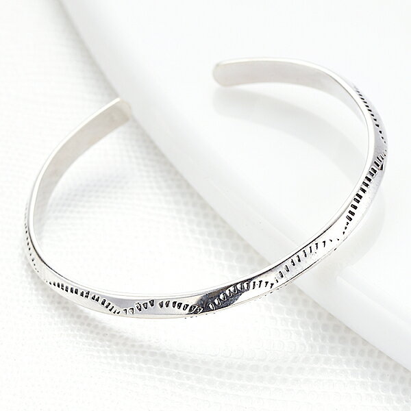 送料無料 レディースバングル シルバー925 スターリングシルバー シルバーバングル ブレスレット インディアンジュエリー ネイティブ デニム カジュアル 定番...