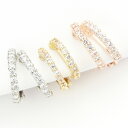 イヤリング 痛くない IMFスプリング シンプル G型フープ ニッケルフリー キュービックジルコニア デイリー 華奢 メール便 送料無料 プレゼント 春夏秋冬 ...