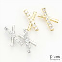 ピアス レディース チタン製ポスト エックス クロス ニッケルフリー キスマーク x 金属アレルギー対応 安心 スタッド キラキラ メール便 送料無料 春夏秋冬...