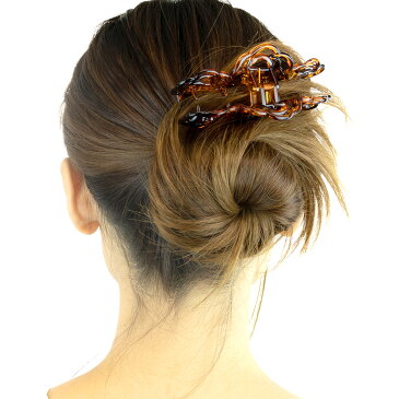 ヘアクリップ レディース ヘアアクセサリー バンスクリップ ローズ バラ フラワー お花 シンプル 大人かわいい 定番 オフィススタイル デイリー ヘアアレンジ ブラウン ブラック ガバチョ プレゼント 春夏 大人気