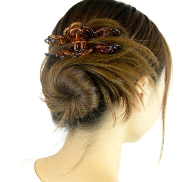 ヘアクリップ レディース ヘアアクセサリー バンスクリップ ローズ バラ フラワー お花 シンプル 大人かわいい 定番 オフィススタイル デイリー ヘアアレンジ ブラウン ブラック ガバチョ プレゼント 春夏 大人気